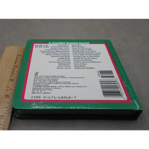 Christmas Wishes A Chubby Board Book by Alan Benjamin 1989 Little Simon - Picture 6 of 7